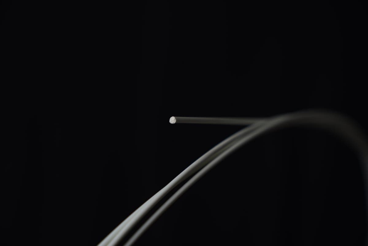 FRP rod macro close-up showing precision engineering